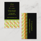 名刺ガラスモザイク 名刺 (正面/裏面)