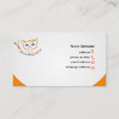 名刺キャットと犬のグルーミングサロン 名刺 (裏面)