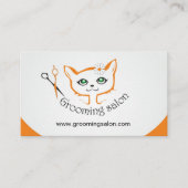 名刺キャットと犬のグルーミングサロン 名刺 (正面)