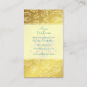 名刺クリムゾンフローラダマスク金ゴールド 名刺 (裏面)