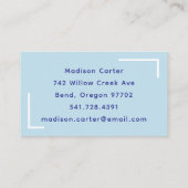 名刺クリーニングサービスブルーホームQRコード 名刺 (裏面)