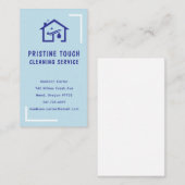 名刺クリーニングサービス縦型片面 名刺 (正面/裏面)