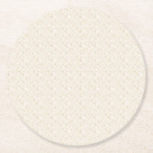 名刺コースター | カスタムロゴと写真 ラウンドペーパーコースター (正面)