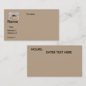 名刺コーヒーデザイン 名刺 (正面/裏面)