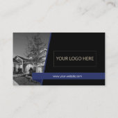 名刺コールドウェルバンカー（黒 – 青） 名刺 (裏面)