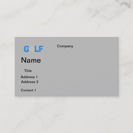 名刺ゴルフデザイン 名刺 (正面)