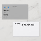 名刺ゴルフデザイン 名刺 (正面/裏面)