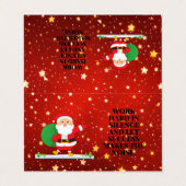 名刺サンタワーク懸命の明細行のタイトル、説明 名刺 (外部フラット)