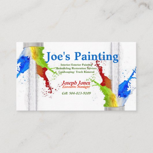 名刺サンプル(絵画シリーズ改訂) 名刺 (正面)