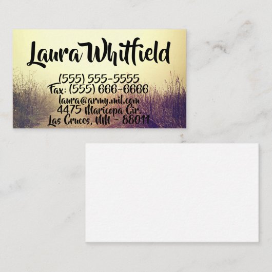 名刺サンライズ通路歩道側は 名刺 (正面/裏面)