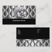 名刺シルバータイルトリムダイヤモンドイルカ 名刺 (正面/裏面)