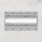 名刺シルバーメタルロックヒンジ 名刺 (裏面)