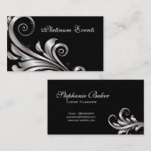 名刺シルバーリーフイベントプランナー 名刺 (正面/裏面)