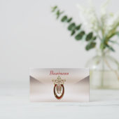 名刺ジザゴクリームシルクアールヌーボー 名刺 (スタンド正面)