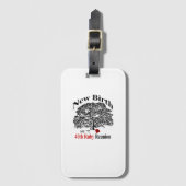 名刺スロットが付いている荷物のラベル ラゲッジタグ (正面縦)