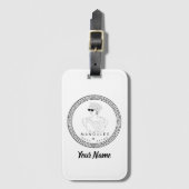名刺スロット付きマヌールラゲージタグ ラゲッジタグ (正面縦)