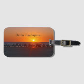 名刺スロット付きラクダ隊荷物タグ ラゲッジタグ (正面横)