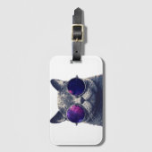 名刺スロット付き荷物タグ ラゲッジタグ (正面縦)