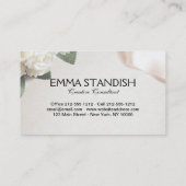 名刺ソフトホワイトローズテンプレート 名刺 (裏面)