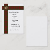 名刺タータンチェックプロフェッショナル 名刺 (正面/裏面)