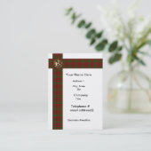 名刺タータンチェックプロフェッショナル 名刺 (スタンド正面)