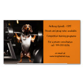 名刺ダックスフント愛好家 マグネット名刺 (正面)