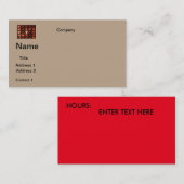 名刺チョコレートデザイン 名刺 (正面/裏面)