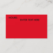 名刺チョコレートデザイン 名刺 (裏面)