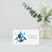 名刺ツールを使用したクリーニング 名刺 (スタンド正面)