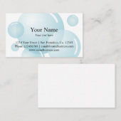 名刺テンプレートのクリーニング |シャボン玉 名刺 (正面/裏面)