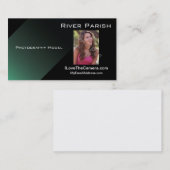 名刺テンプレートのヘッドショットモデルアクター 名刺 (正面/裏面)