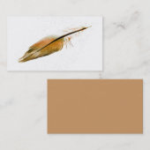 名刺テンプレートの羽状フォトアート 名刺 (正面/裏面)