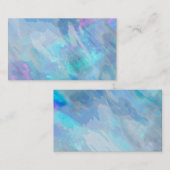 名刺テンプレートの青い水色抽象芸術 名刺 (正面/裏面)