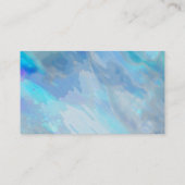 名刺テンプレートの青い水色抽象芸術 名刺 (裏面)