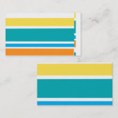 名刺テンプレートはっきりしたカラフルストライプ 名刺 (正面/裏面)