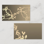 名刺テンプレートオリジナル自然アートsepia 名刺 (正面/裏面)