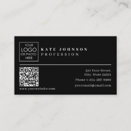 名刺テンプレートカスタムロゴ写真QRコード 名刺