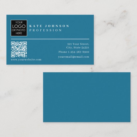 名刺テンプレートカスタムロゴ写真QRコード 名刺