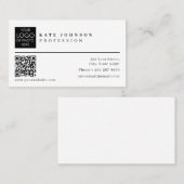 名刺テンプレートカスタムロゴ写真QRコード 名刺 (正面/裏面)