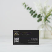 名刺テンプレートカスタムロゴ写真QRコード 名刺 (スタンド正面)