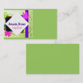 名刺テンプレートカラフルお洒落ー 名刺 (正面/裏面)