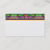 名刺テンプレートカラフルパターン抽象芸術 名刺 (裏面)