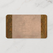 名刺テンプレートヴィンテージスタイルデザイン 名刺 (裏面)