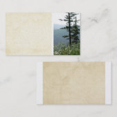 名刺テンプレートヴィンテージルックマウンテンシーン 名刺 (正面/裏面)