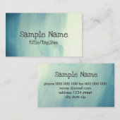 名刺テンプレート水彩抽象芸術 名刺 (正面/裏面)