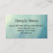 名刺テンプレート水彩抽象芸術 名刺 (裏面)