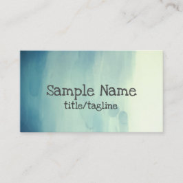名刺テンプレート水彩抽象芸術 名刺