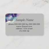 名刺テンプレート水彩抽象芸術 名刺 (裏面)