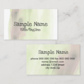 名刺テンプレート水彩抽象芸術 名刺 (正面/裏面)