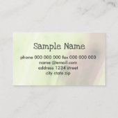 名刺テンプレート水彩抽象芸術 名刺 (裏面)
